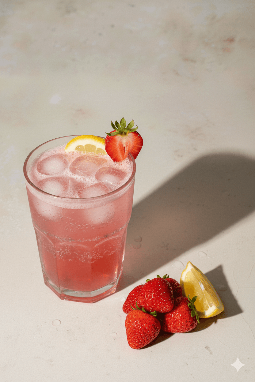 Strawberry Lemon Soda